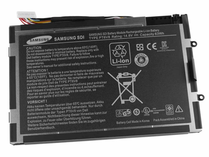 8 Cell Dell Alienware M14x M14x R1 M14x R2 Battery - Click Image to Close