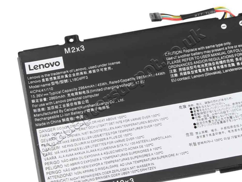 Original 2964mAh 45Wh Battery Lenovo Flex-14IWL