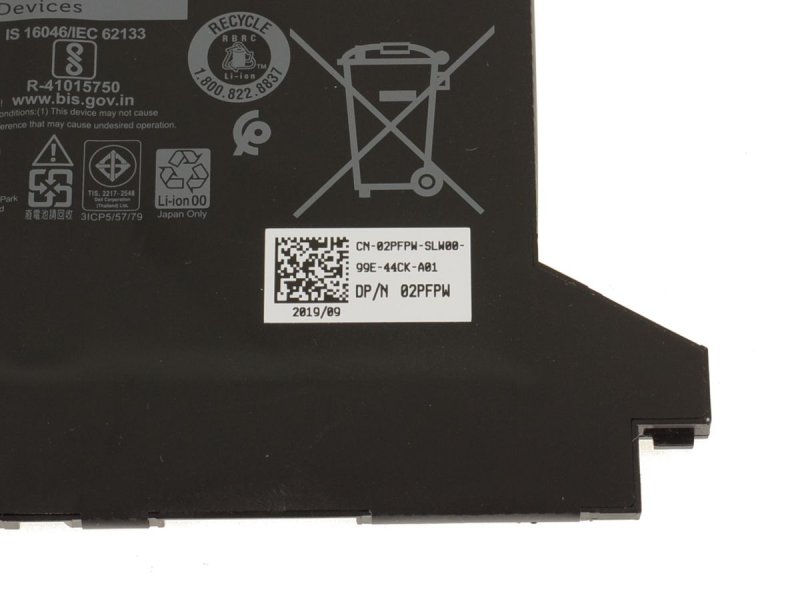 Original 3500mAh 42Wh Battery Dell 0G74G 00G74G