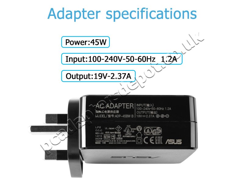 Original Asus AD883220 AC Adapter Charger 45W 4.0*1.35mm