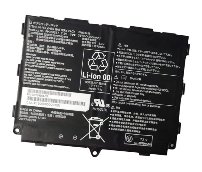 Battery Fujitsu FPB0345S FPB0355S 4250mAh 31Wh - Click Image to Close