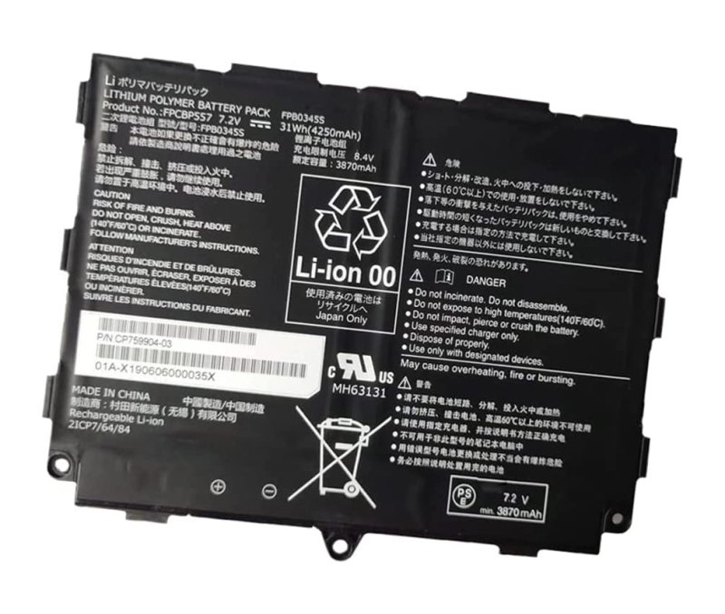 Battery Fujitsu FPB0345S FPB0355S 4250mAh 31Wh