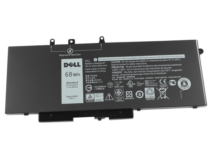 Original 8500mAh 68Wh 4 Cell Dell 0GJKNX GJKNX Battery - Click Image to Close