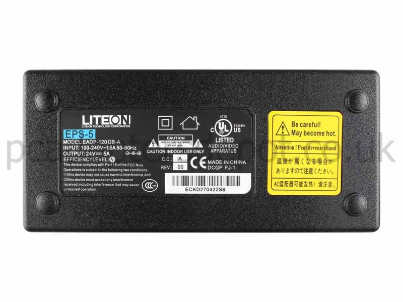 120W Charger LG 19LE3300-ZA 19LE3400-ZA AC Adapter