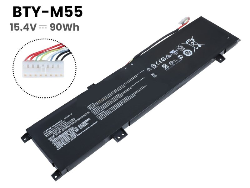 Battery MSI Alpha 15 B5EEK 5845mAh 90Wh