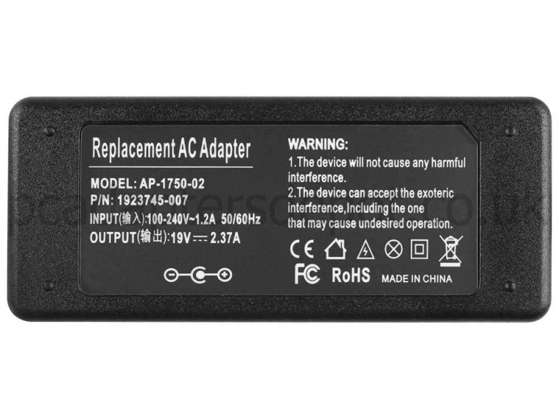 45W Medion Akoya P2214T MD 99480 Charger AC Adapter + Cord