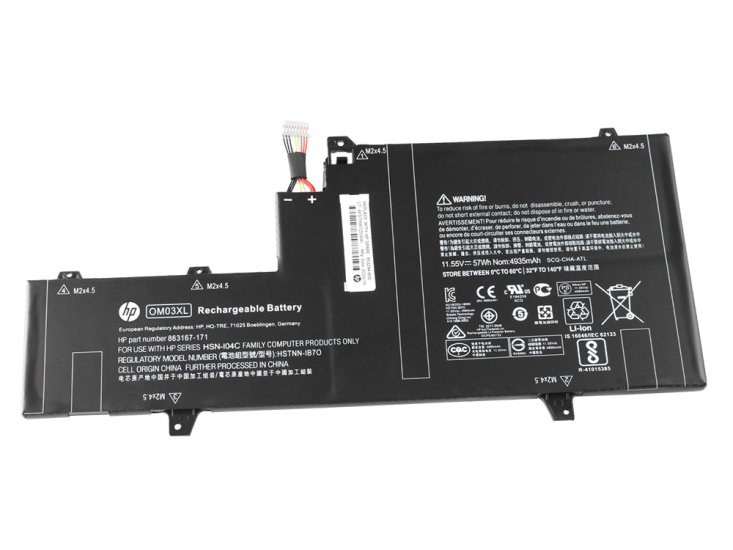 Original HP EliteBook x360 1030 G2 Battery 57Wh 4935mAh - Click Image to Close