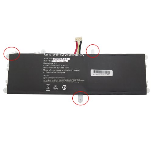 Battery Rtdpart 5059B4-2S-1 5000mAh 38Wh