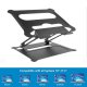 Adjustable Foldable Laptop Stand Desk Anti-slip Notebook Riser for 10 inch to 17 inch Black