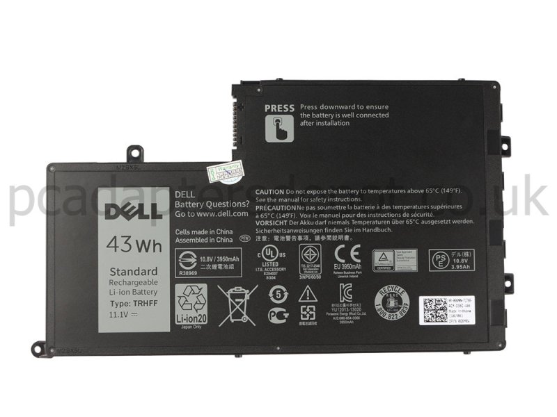 Original 43Wh 3800mAh 3 Cell Dell 1V2F6 Battery