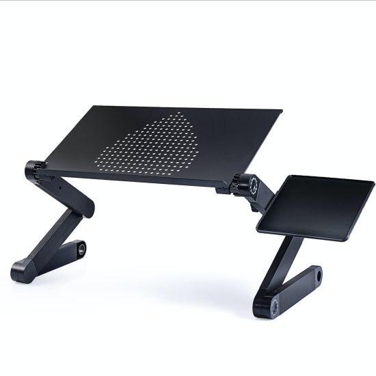 Adjustable Foldable Laptop Stand Computer Riser for Laptop 10.1 inch to 17.3 inch Black - Click Image to Close