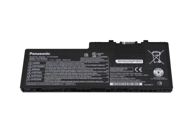 Original Battery Panasonic Toughbook CF-20A0255NG 2600mAh 30Wh - Click Image to Close