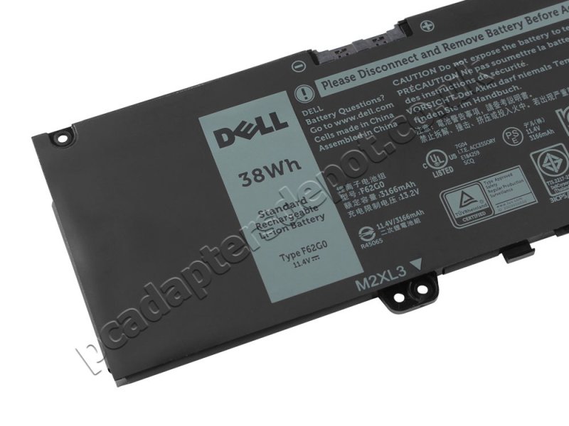 Original 3166mAh 38Wh 3-Cell Dell F62G0 0F62G0 RPJC3 Battery