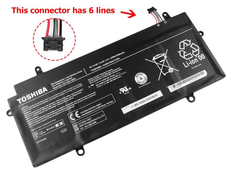 4Cell 52Wh Toshiba Satellite L50-B I0010 L50-B P0011 Battery