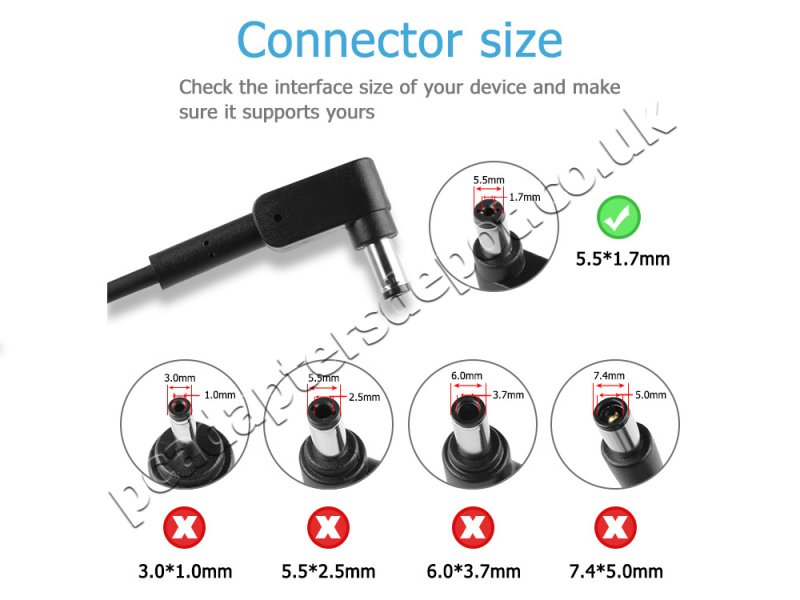 Original 45W Acer A13-045N2A(5.5mm * 1.7mm) AC Adapter Charger