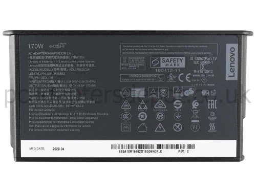 Original 170W Lenovo ADL170SCC3A ADL170SDC2A AC Adapter Charger