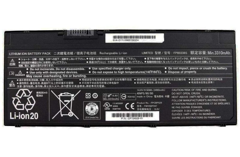 Original Battery Fujitsu CP721834-01 CP734928-01 3490mAh 50Wh