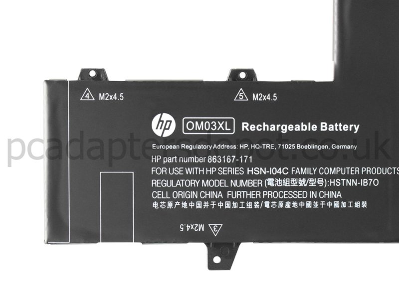 Original HP EliteBook x360 1030 G2 Battery 57Wh 4935mAh