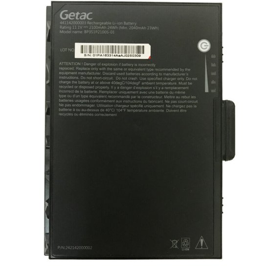 Battery Getac 441142000003 2100mAh 24Wh - Click Image to Close