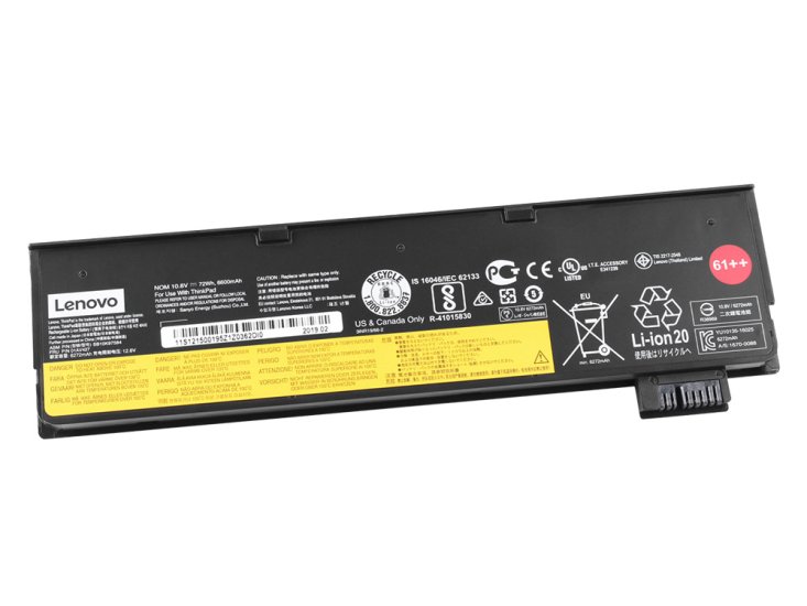 Original Lenovo ThinkPad T480 20L6 Battery 72Wh 6600mAh - Click Image to Close