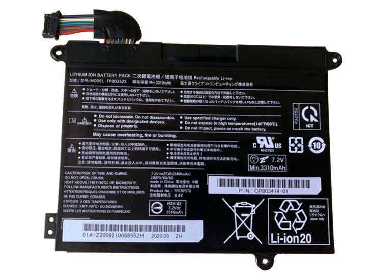 Battery Fujitsu CP785911-01 3490mAh 25Wh - Click Image to Close