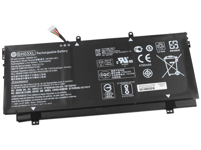 Original Battery HP CN03XL 57.9Wh 5020mAh Long Line