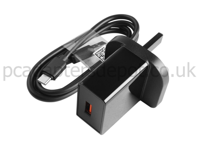 18W USB-C TYPE-C QC3.0 Charger Lenovo Tab M10 (3rd Gen) ZAAE AC Adapter