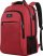 15.6 Inch Laptop Backpack Anti-Theft Business Travel Work Computer Rucksack with USB Charging Port Red