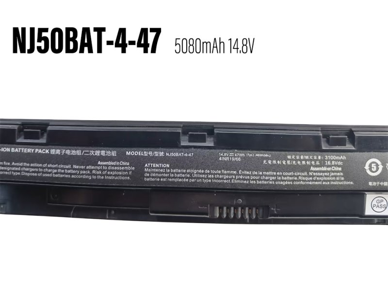 Battery Clevo NJ50BAT-4-47 5080mAh 47Wh