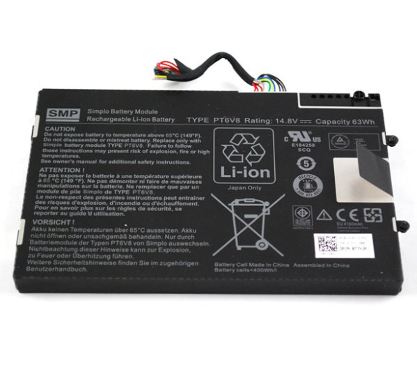 63Wh Dell Alienware M14x M14x R1 R2 battery - Click Image to Close