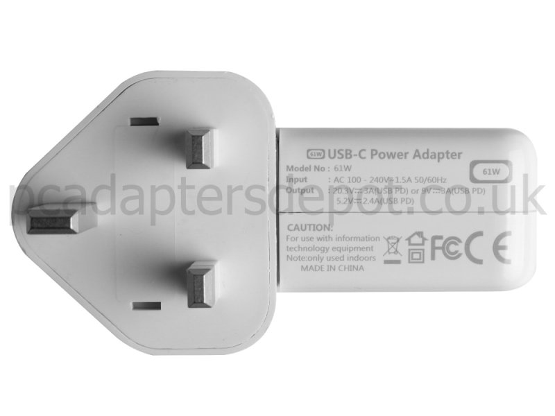 61W USB-C Apple A1947 Charger AC Adapter + Cable