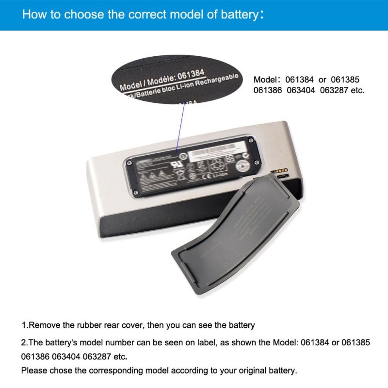 Original Battery Bose Soundlink Mini 2 Speaker 2330mAh 17Wh