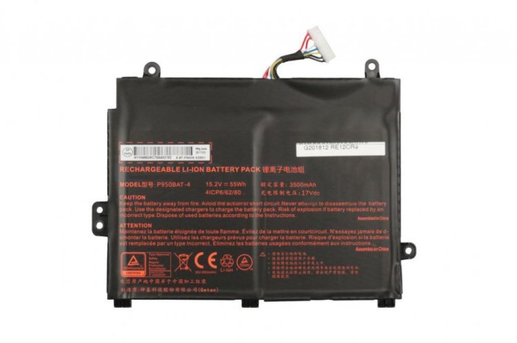 Battery Clevo P950ER P955HR 3500mAh 55Wh - Click Image to Close