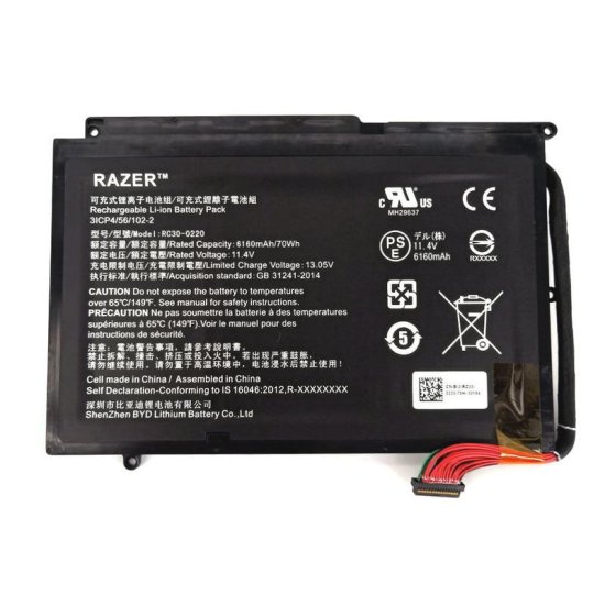 Original Battery Razer Blade Pro 17 RZ09-03148E13-R3U1 6160mAh 70Wh - Click Image to Close