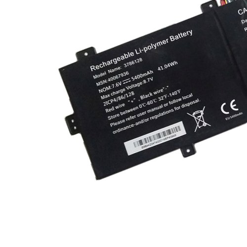 Battery Medion Akoya E4253 E4254 E3223 5400mAh 41.04Wh