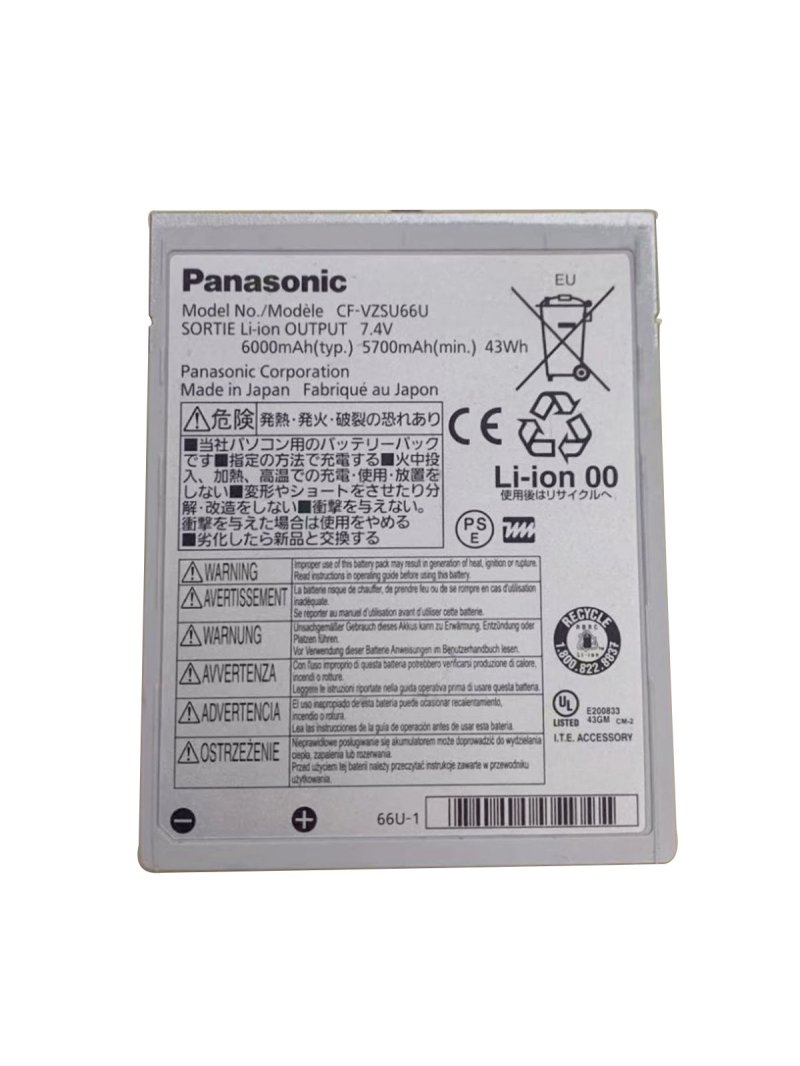 Original Battery Panasonic CF-VZSU66U VZSU66U 5.7Ah 43Wh