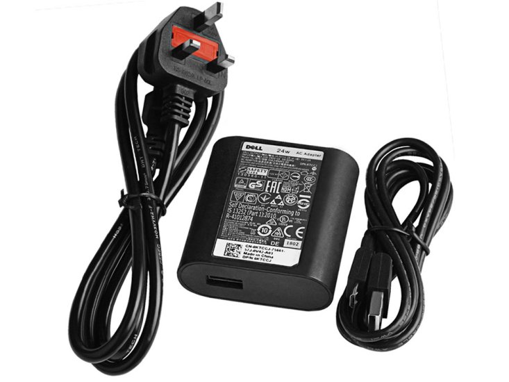 Original 24W Micro USB Dell Venue 11 Pro 7130-2202 AC Adapter Charger - Click Image to Close