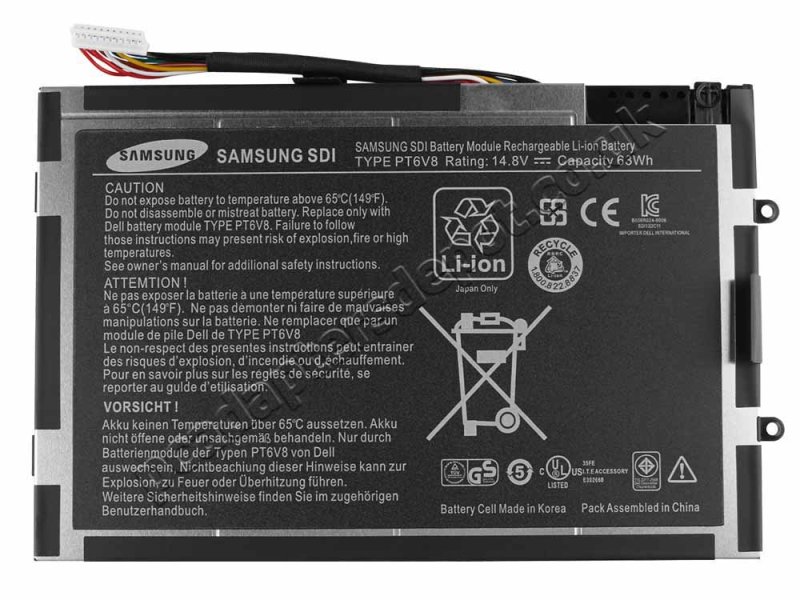 63Wh 8Cell Dell Alienware M14x R2 Battery