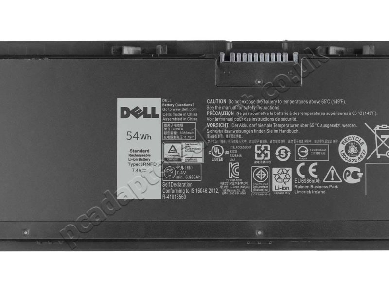 54Wh Dell 3RNFD Battery