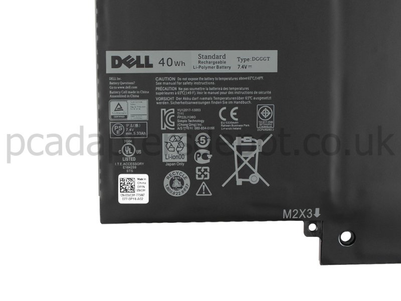 5400mAh 40Wh Battery Dell XPS 11-1308T 11-1508T