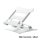 Adjustable Foldable Universal Pad Tablet Stand Riser Silver