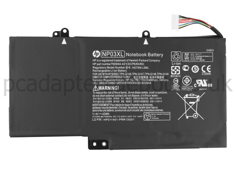 43Wh HP ENVY 15-u100 x360 15-u100nc 15-u100ng Battery