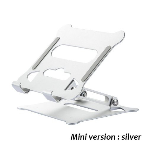 Adjustable Foldable Universal Pad Tablet Stand Riser Suitable for all Tablet Silver