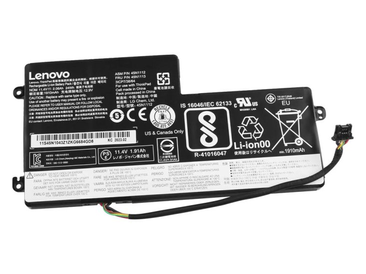 Original 2.06Ah 24Whr Lenovo 45N1111 121500143 12150014 Battery - Click Image to Close