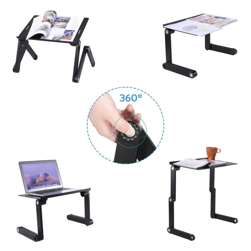 Adjustable Foldable Laptop Stand Computer Riser for Laptop 10.1 inch to 15.6 inch Black