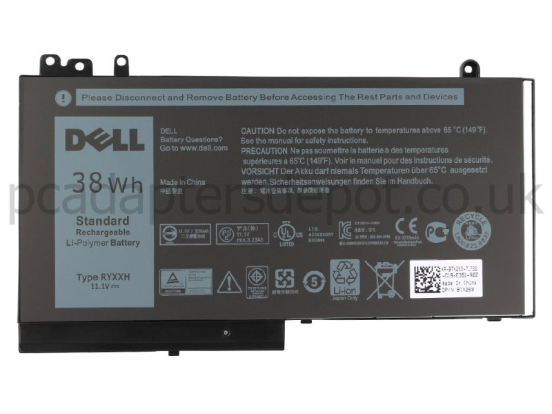 Original 38Wh 3-Cell Dell Latitude 14 E5470 P62G001 Battery