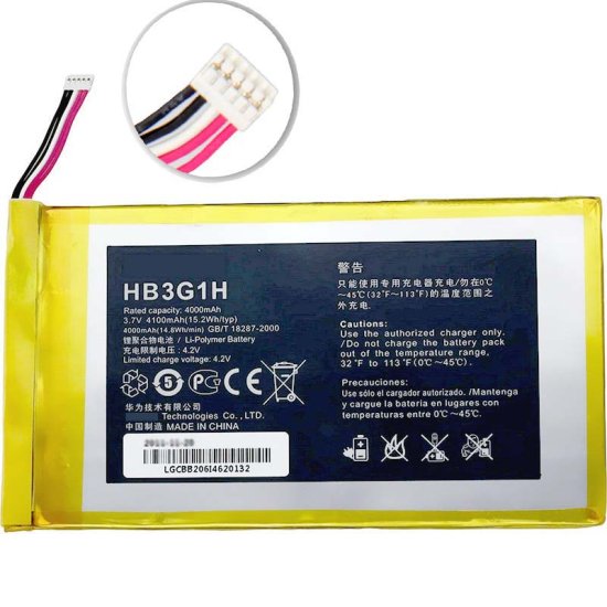 Original Battery Huawei HB3G1 HB3G1H 4100mAh 15.2Wh - Click Image to Close