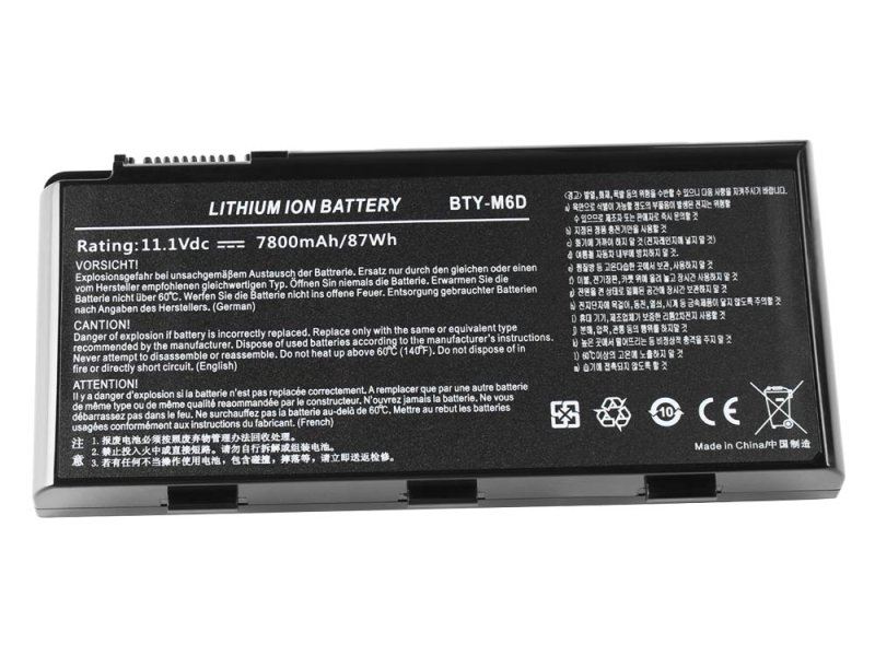 7800mAh MSI GT60 2OD-015RU GT60 2OD-051XPL Battery