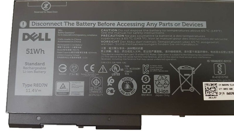 Original 4255mAh 51Wh Battery Dell Latitude 5410 P98G007