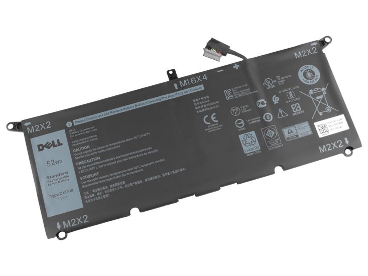 Original Dell XPS 13 9380 i7-8565U Battery 52Wh 6500mAh - Click Image to Close